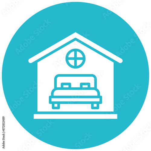 Accommodation vector icon. Can be used for Hajj Pilgrimage iconset.