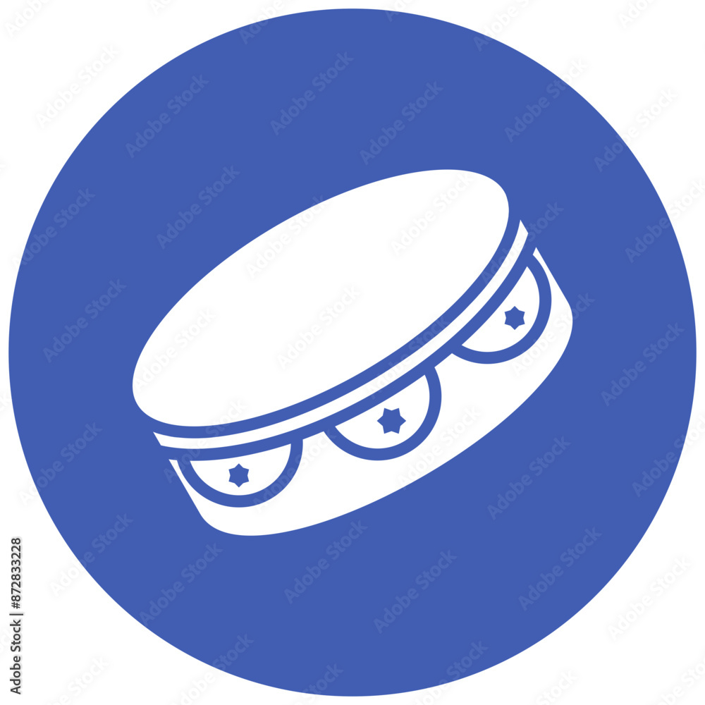 Tambourine vector icon. Can be used for Festa Junina iconset. Tambourine vector icon. Can be used for Festa Junina iconset.