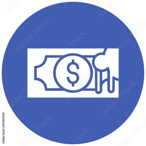 Dirty Money vector icon. Can be used for Corruption iconset.