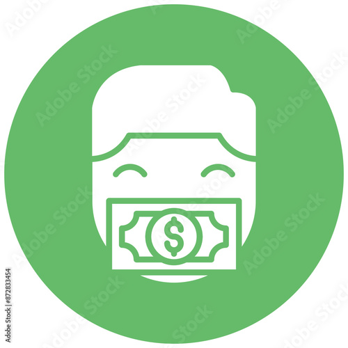 Hush Money vector icon. Can be used for Corruption iconset.