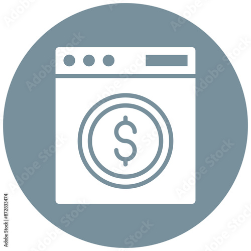 Money Laundering vector icon. Can be used for Corruption iconset.
