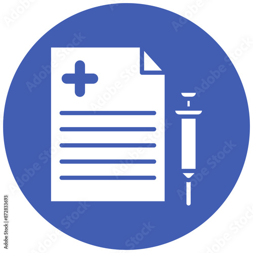 Immunization Record vector icon. Can be used for Infectious Diseases iconset.