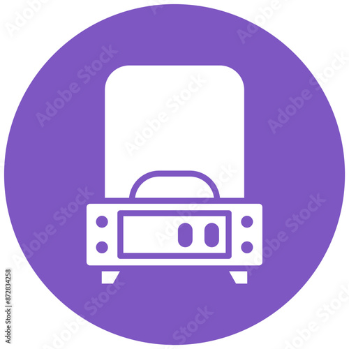 Analytical Balance vector icon. Can be used for Lab iconset.