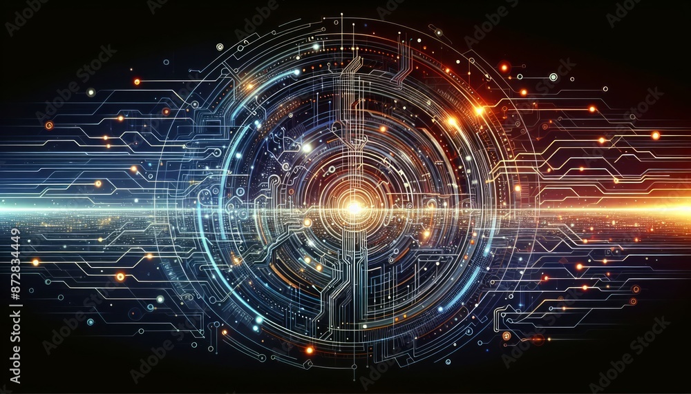 Process lines of motherboard microcircuits, electronic components, chips, nodes, database server paths, energy movement during Internet data transfer. Process lines of motherboard microcircuits, electronic components, chips, nodes, database server paths, energy movement during Internet data transfer.