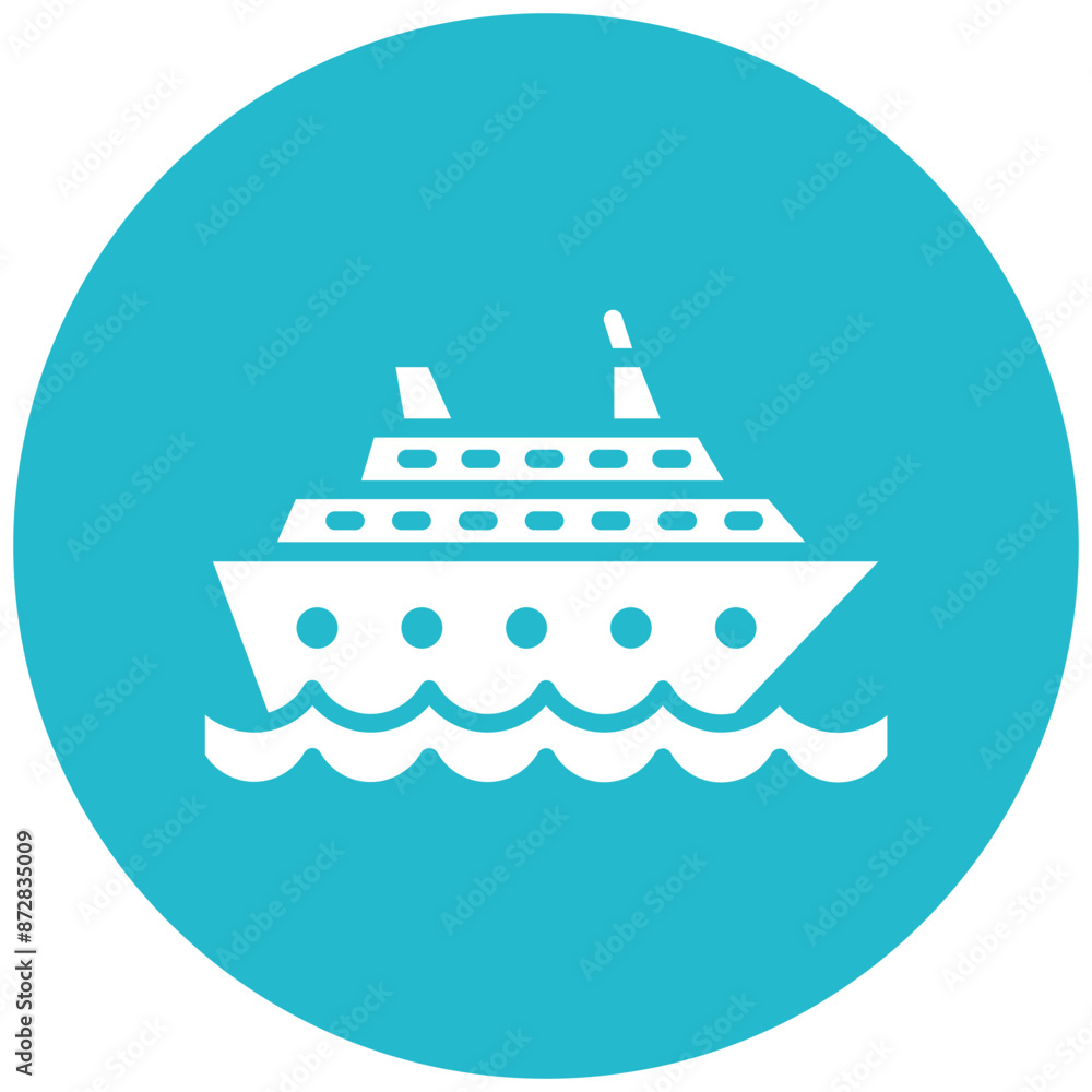 Cruise vector icon. Can be used for Ocean iconset. Cruise vector icon. Can be used for Ocean iconset.