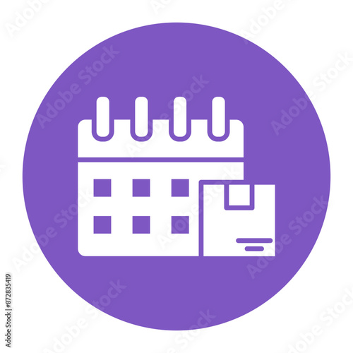 Delivery Date vector icon. Can be used for Warehouse iconset.