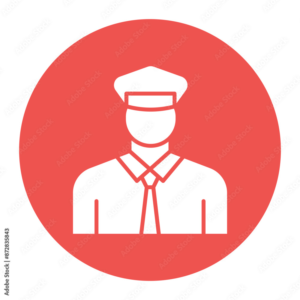 Security Guard vector icon. Can be used for Supermarket iconset. Security Guard vector icon. Can be used for Supermarket iconset.