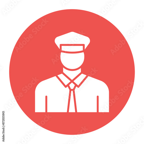 Security Guard vector icon. Can be used for Supermarket iconset.