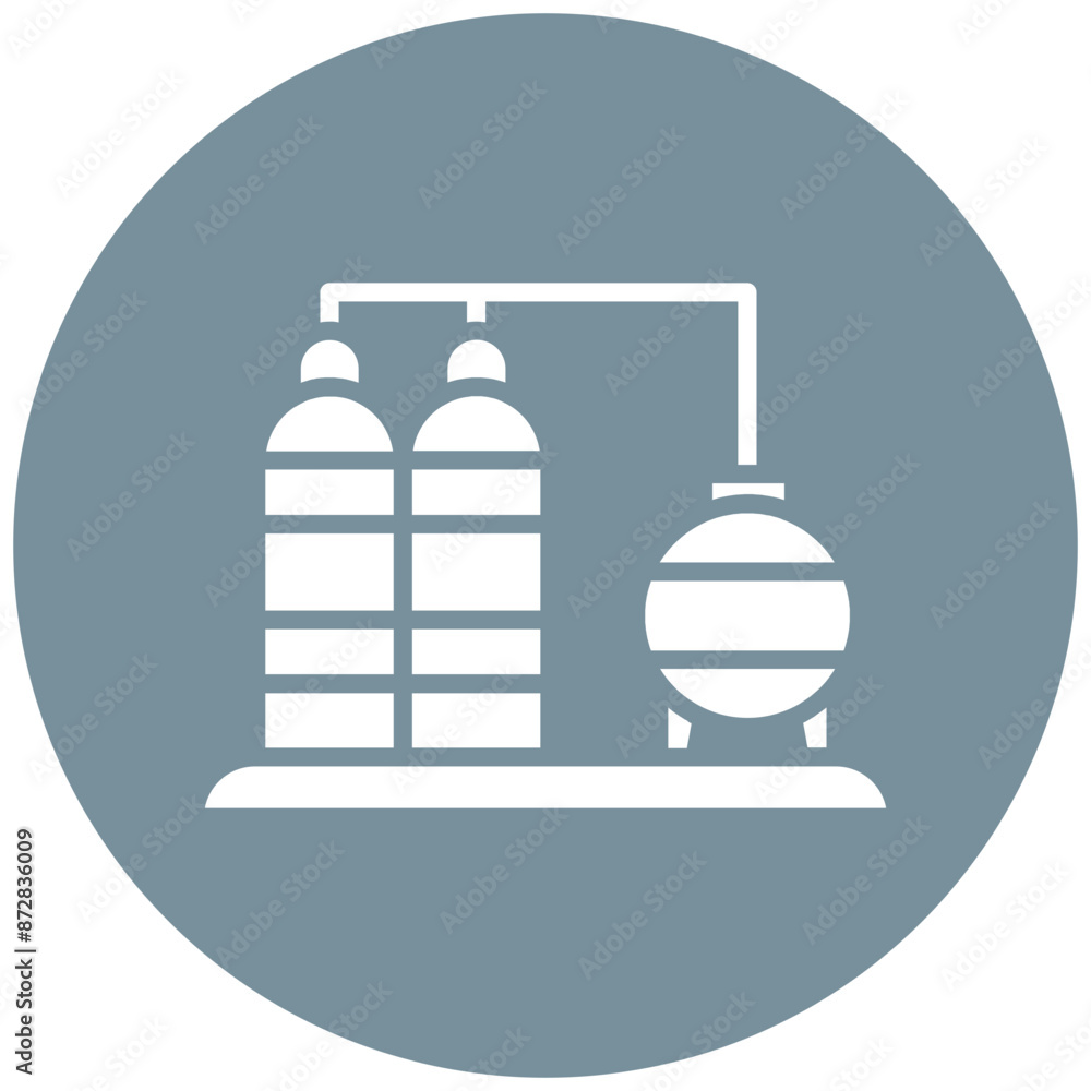 Refinery vector icon. Can be used for Manufacturing iconset. Refinery vector icon. Can be used for Manufacturing iconset.