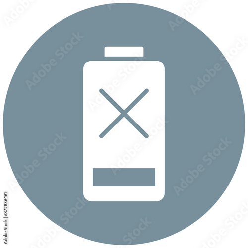 Empty Battery vector icon. Can be used for Battery and Power iconset.