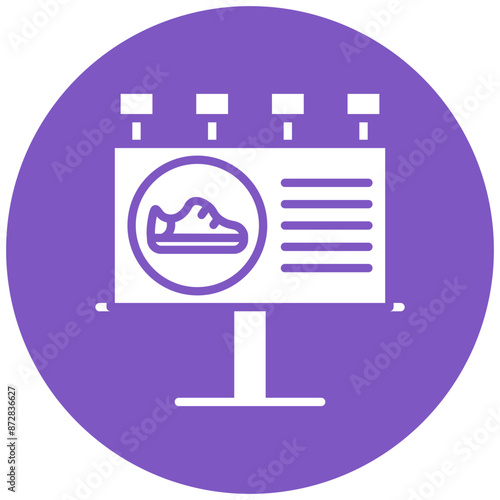 Shoe Marketing vector icon. Can be used for Shoemaker iconset.