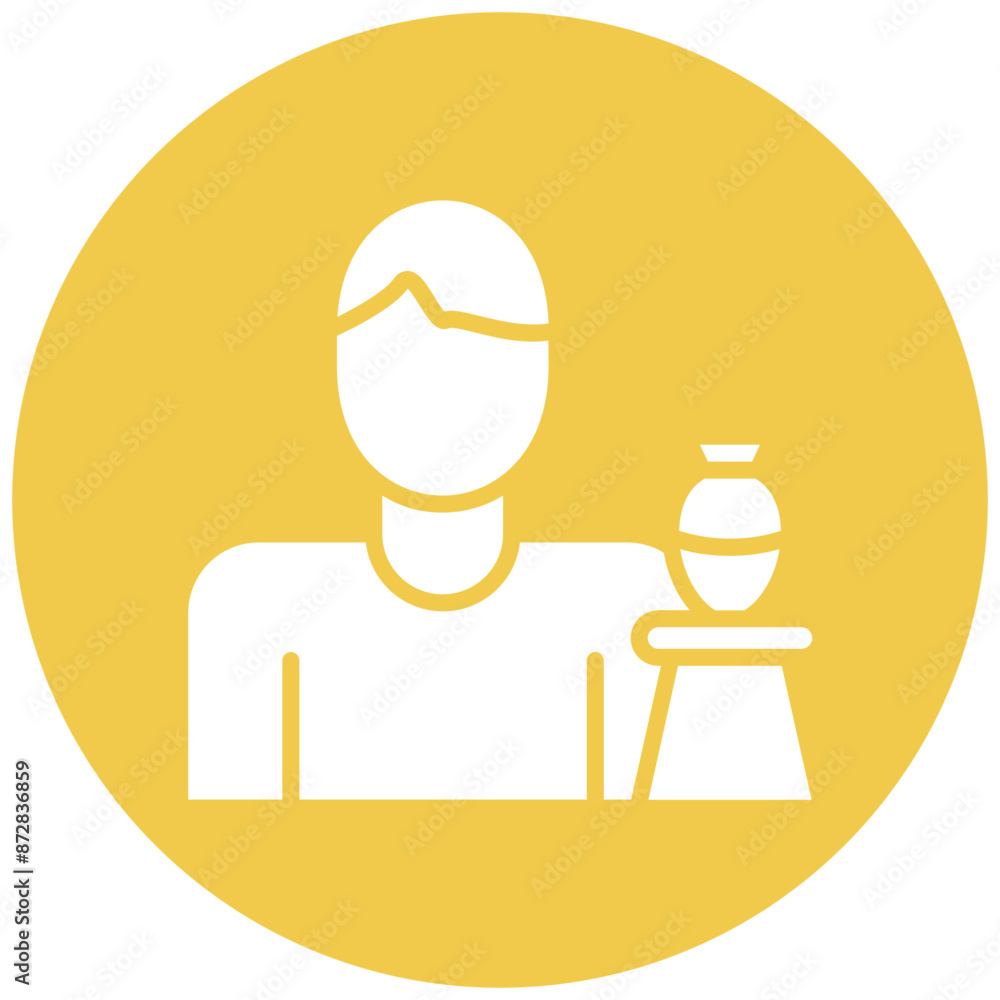 Pottery Workshop vector icon. Can be used for Art and Craft Supplies iconset. Pottery Workshop vector icon. Can be used for Art and Craft Supplies iconset.