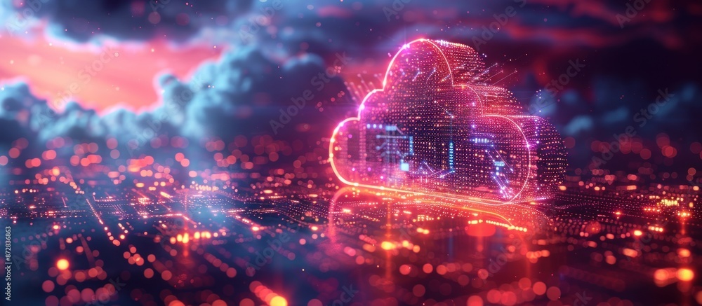 Abstract Cloud Computing Concept Abstract Cloud Computing Concept