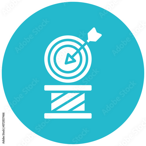 Champion vector icon. Can be used for Archery iconset.