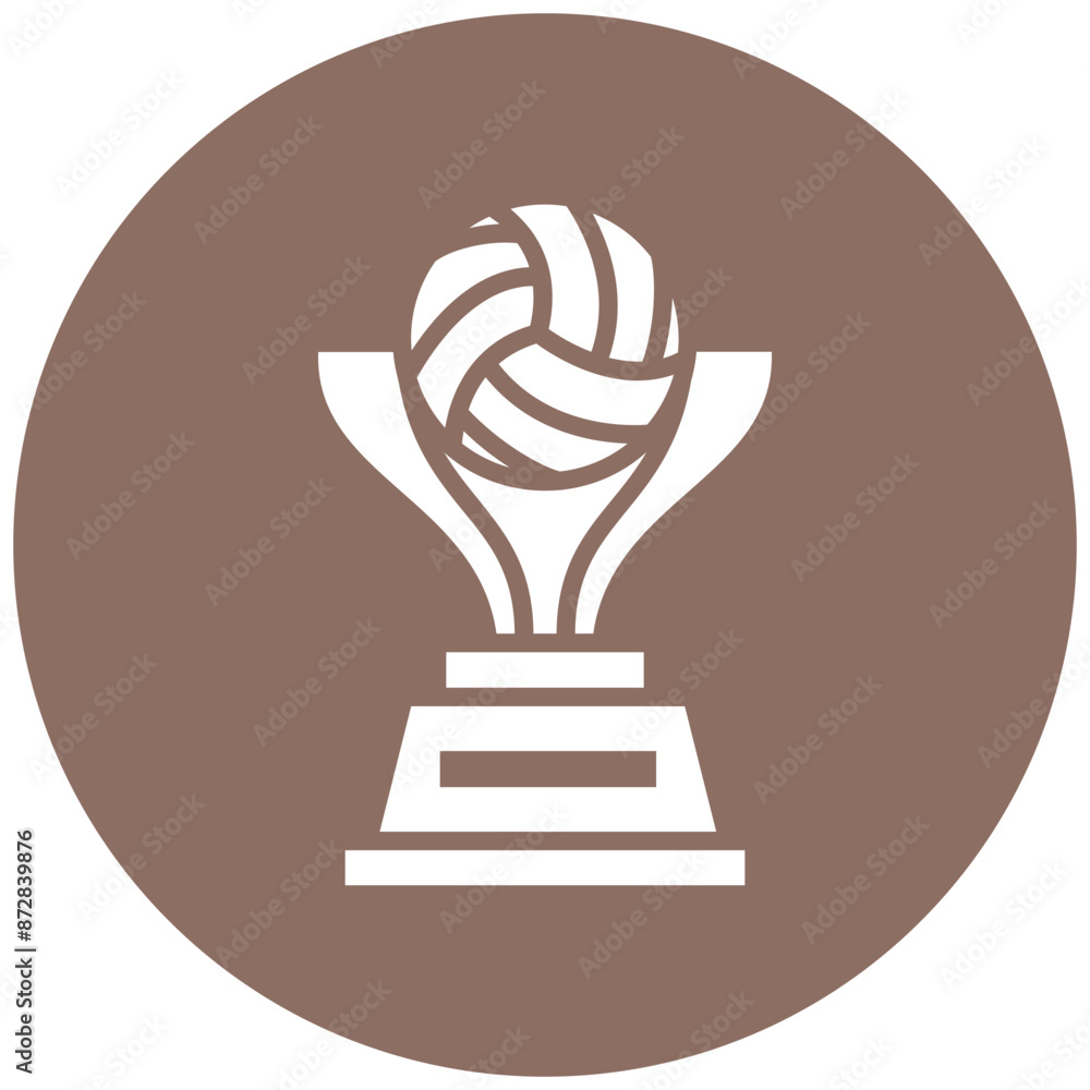 Trophy vector icon. Can be used for Volleyball iconset. Trophy vector icon. Can be used for Volleyball iconset.