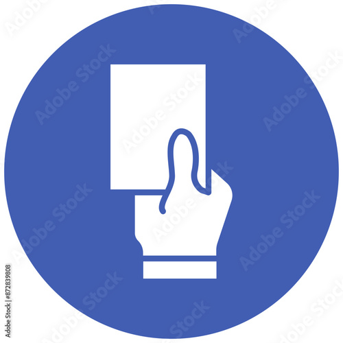 Red Card vector icon. Can be used for Volleyball iconset.