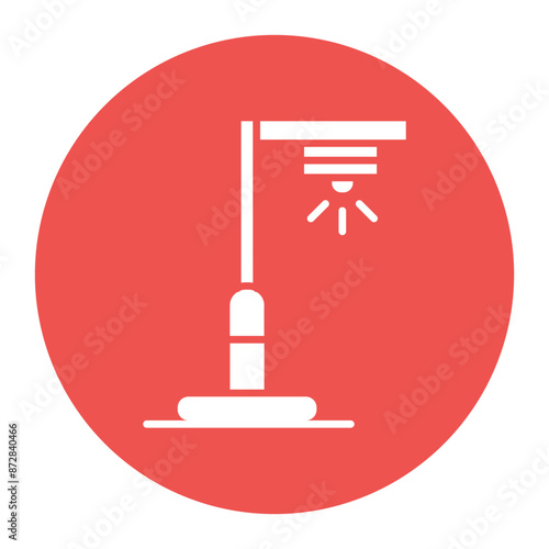 Street Light vector icon. Can be used for Retro iconset.