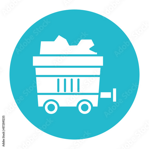 Mining vector icon. Can be used for Global Warming iconset.