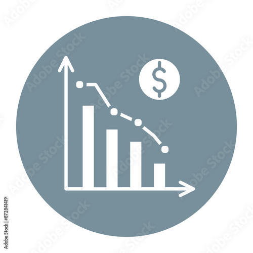 Bankruptcy vector icon. Can be used for Credit And Loan iconset.