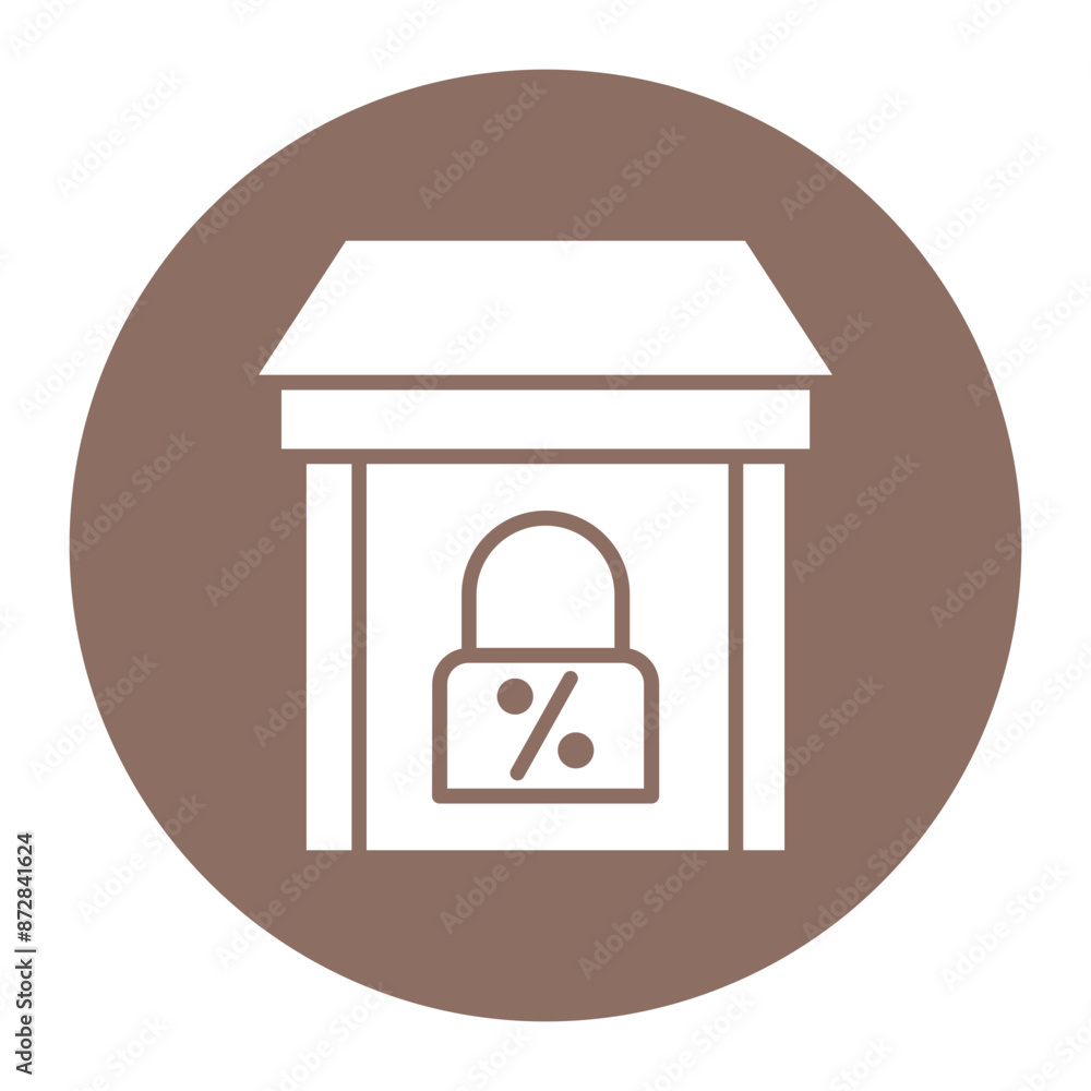 Fixed Interest Rate vector icon. Can be used for Credit And Loan iconset. Fixed Interest Rate vector icon. Can be used for Credit And Loan iconset.