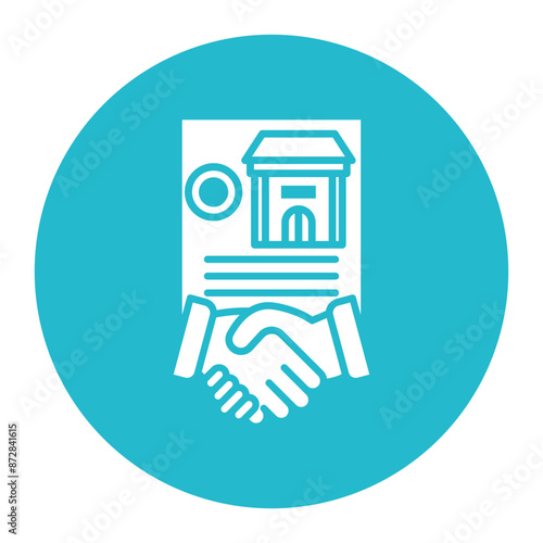 Franchise Agreement vector icon. Can be used for Credit And Loan iconset.