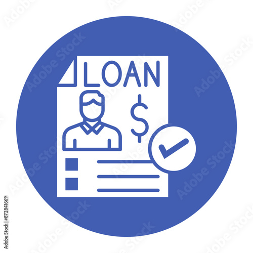 Microloan vector icon. Can be used for Credit And Loan iconset.