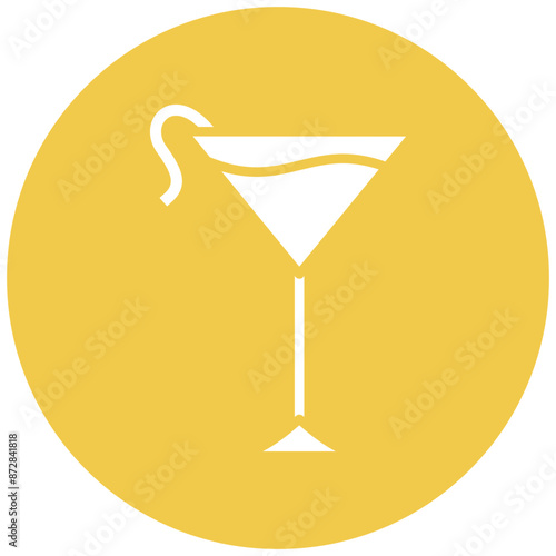 Cosmopolitan vector icon. Can be used for Beverages iconset.