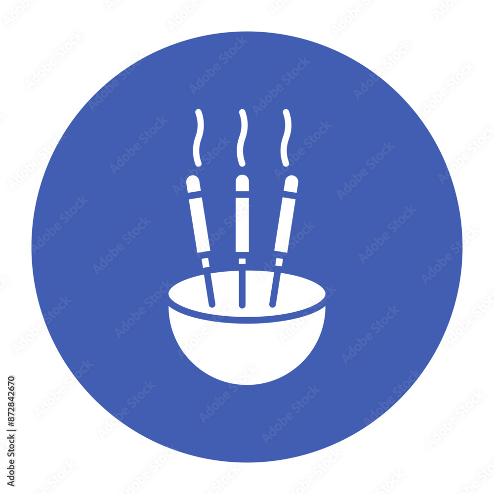 Incense Sticks vector icon. Can be used for Spa iconset. Incense Sticks vector icon. Can be used for Spa iconset.