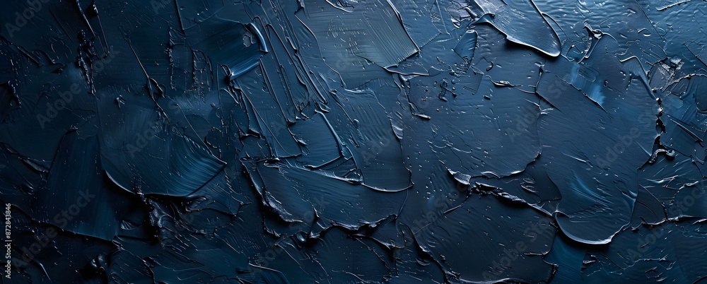 Fototapeta premium Dark Blue Abstract Stucco Texture Background