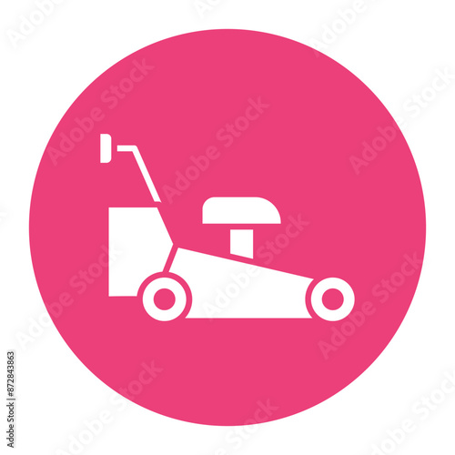 Lawn Mower vector icon. Can be used for Home Improvements iconset.