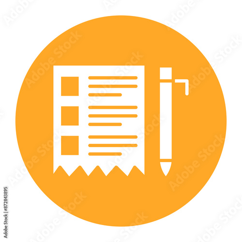 Cut List vector icon. Can be used for Home Improvements iconset.