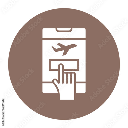 Booking vector icon. Can be used for Vacation Planning iconset.