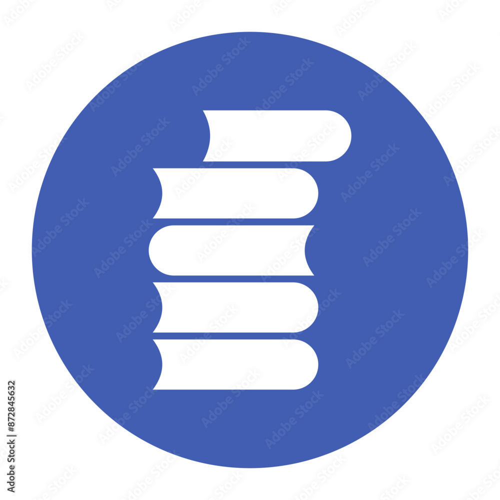 Pile of Books vector icon. Can be used for Literature iconset.