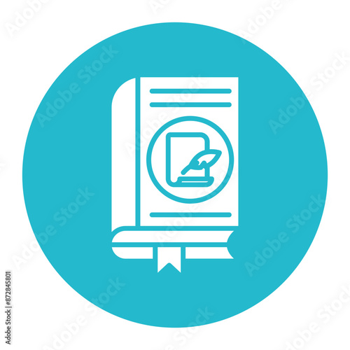 Prose vector icon. Can be used for Literature iconset.