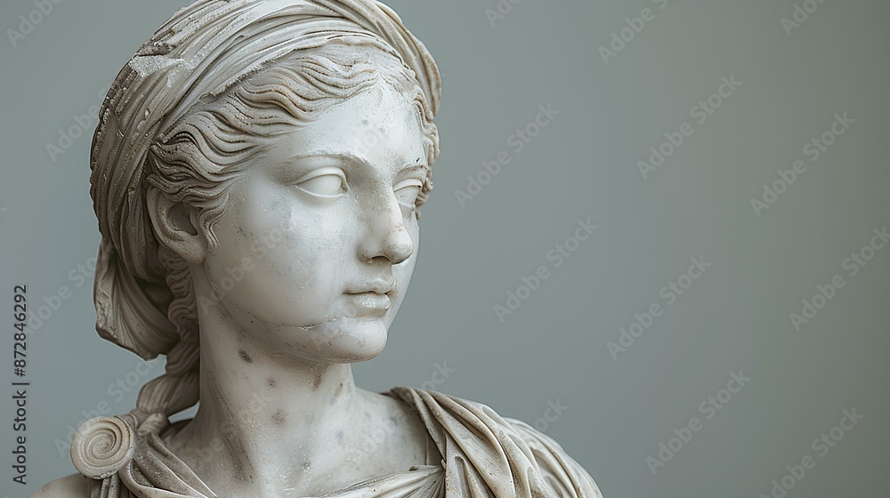 Statue of greek goddess artemis. greek deity in marble Statue of greek goddess artemis. greek deity in marble