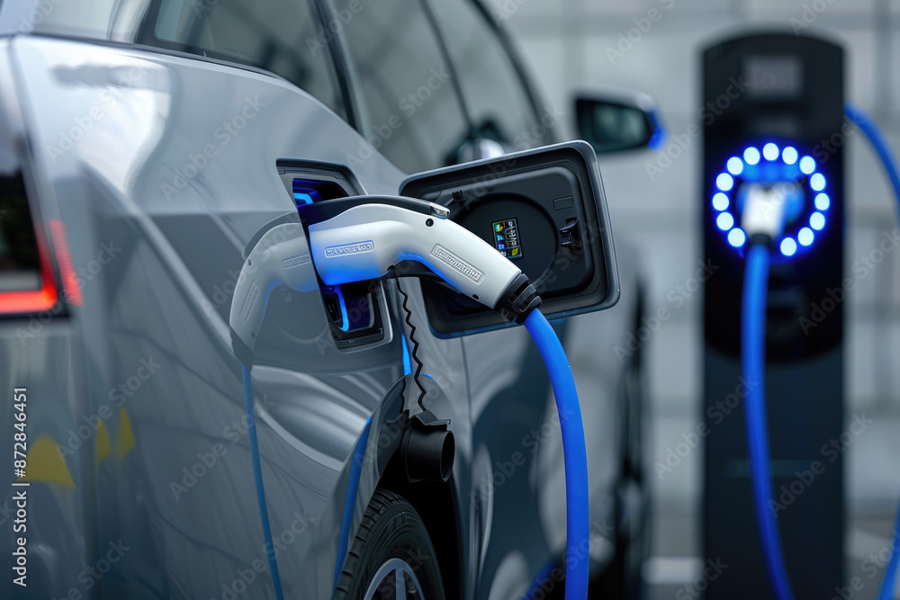 New energy vehicles replenish electricity at charging stations New energy vehicles replenish electricity at charging stations