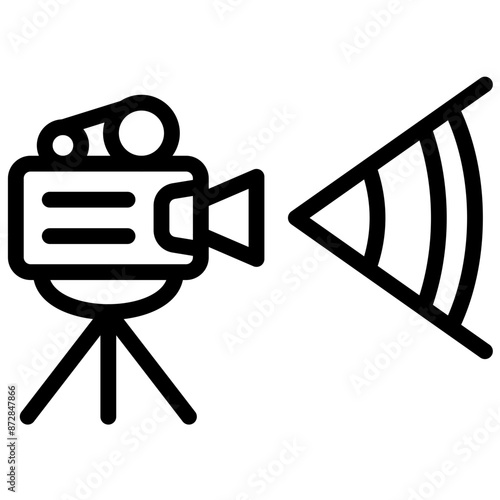 Camera Angle vector icon illustration of Filmmaking iconset.