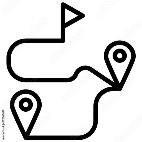 Journey vector icon illustration of Lifestyles iconset.