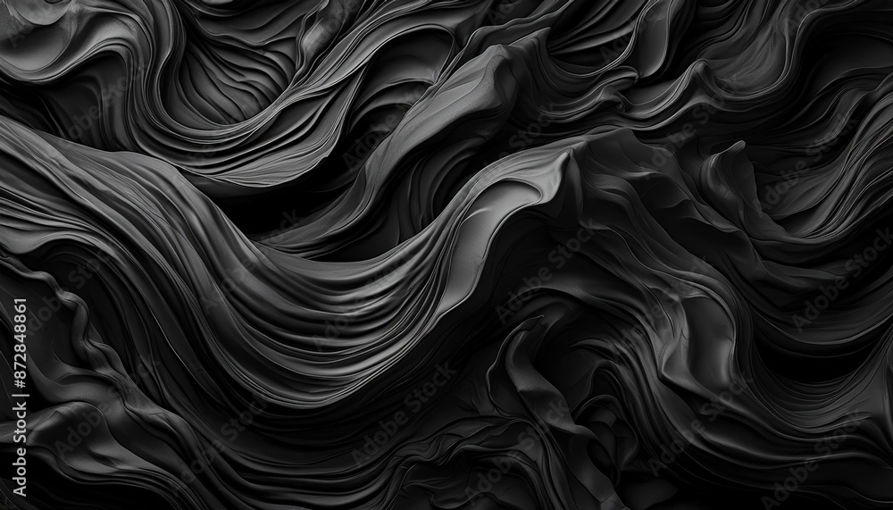 Obraz premium Abstract Black Fabric Texture Background