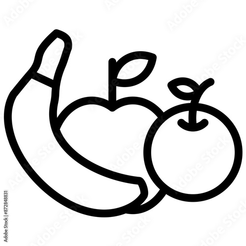 Fruit vector icon illustration of Lifestyles iconset.
