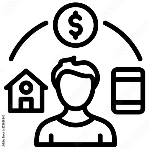 Expectation vector icon illustration of Lifestyles iconset.