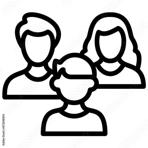 Family vector icon illustration of Lifestyles iconset.