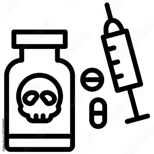 Drug Use vector icon illustration of Lifestyles iconset.