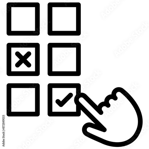 Choose-Choice vector icon illustration of Lifestyles iconset.