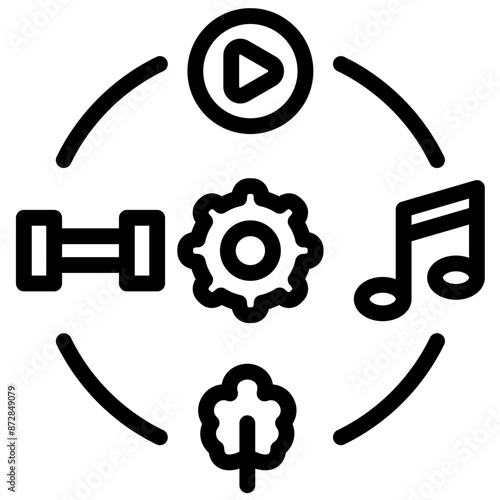 Activity vector icon illustration of Lifestyles iconset.