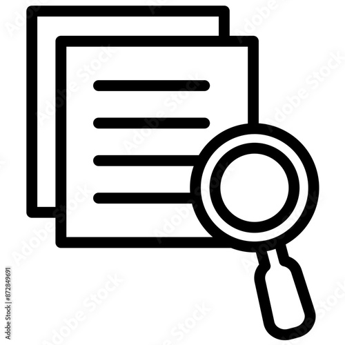 Review vector icon illustration of Literature iconset.