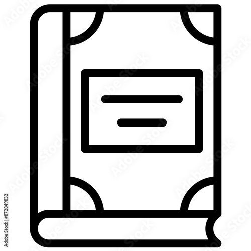 Novel vector icon illustration of Literature iconset.