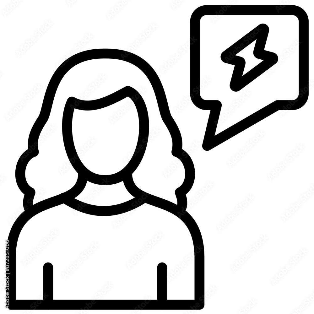 Activist Female vector icon illustration of Protesting and Civil Disobedience iconset. Activist Female vector icon illustration of Protesting and Civil Disobedience iconset.