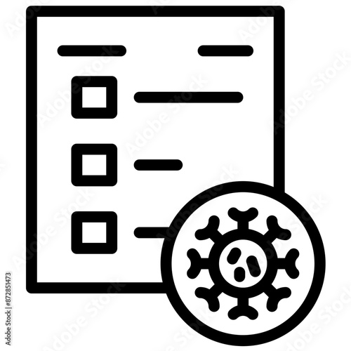 Covid Regulations vector icon illustration of Vacation Planning iconset.