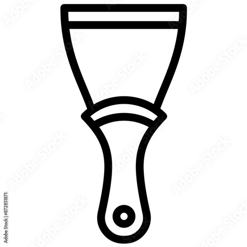 Putty Knife vector icon illustration of Home Improvements iconset.